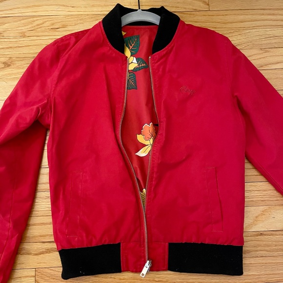 Obey reversible bomber jacket size xs - Picture 5 of 10